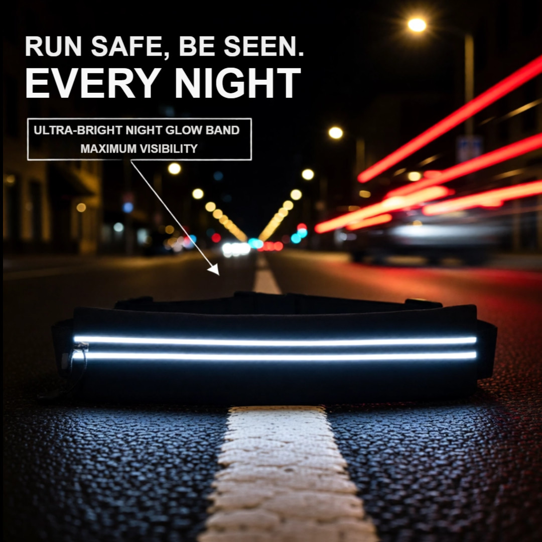 Reflective glow band visible at night for maximum visibility
