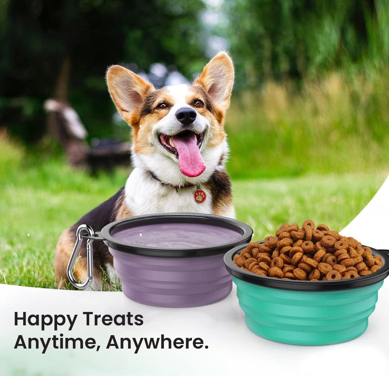 Tappwoo Travel Feed & Water Bowls for Dogs & Cats