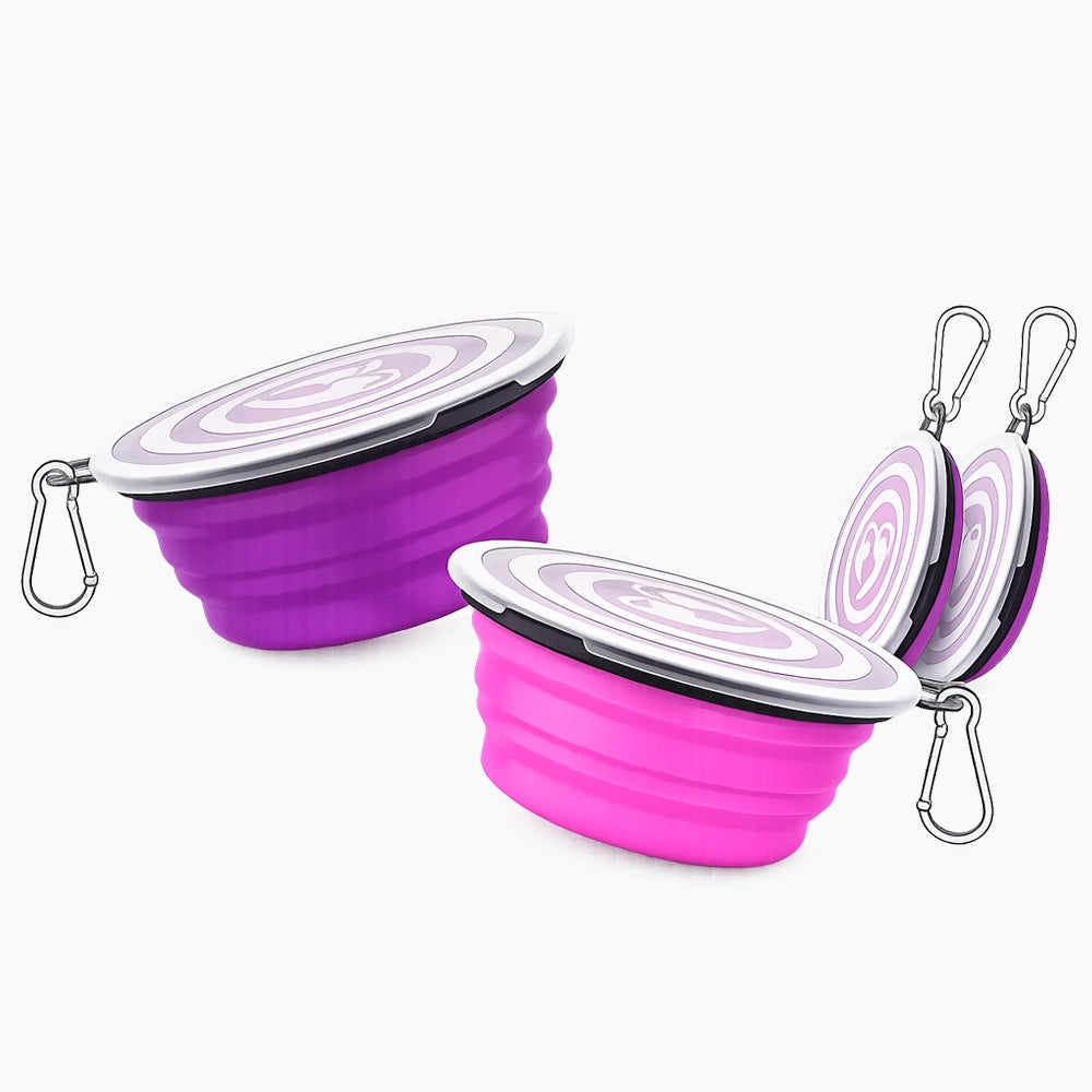 Tappwoo Travel Feed & Water Bowls for Dogs & Cats