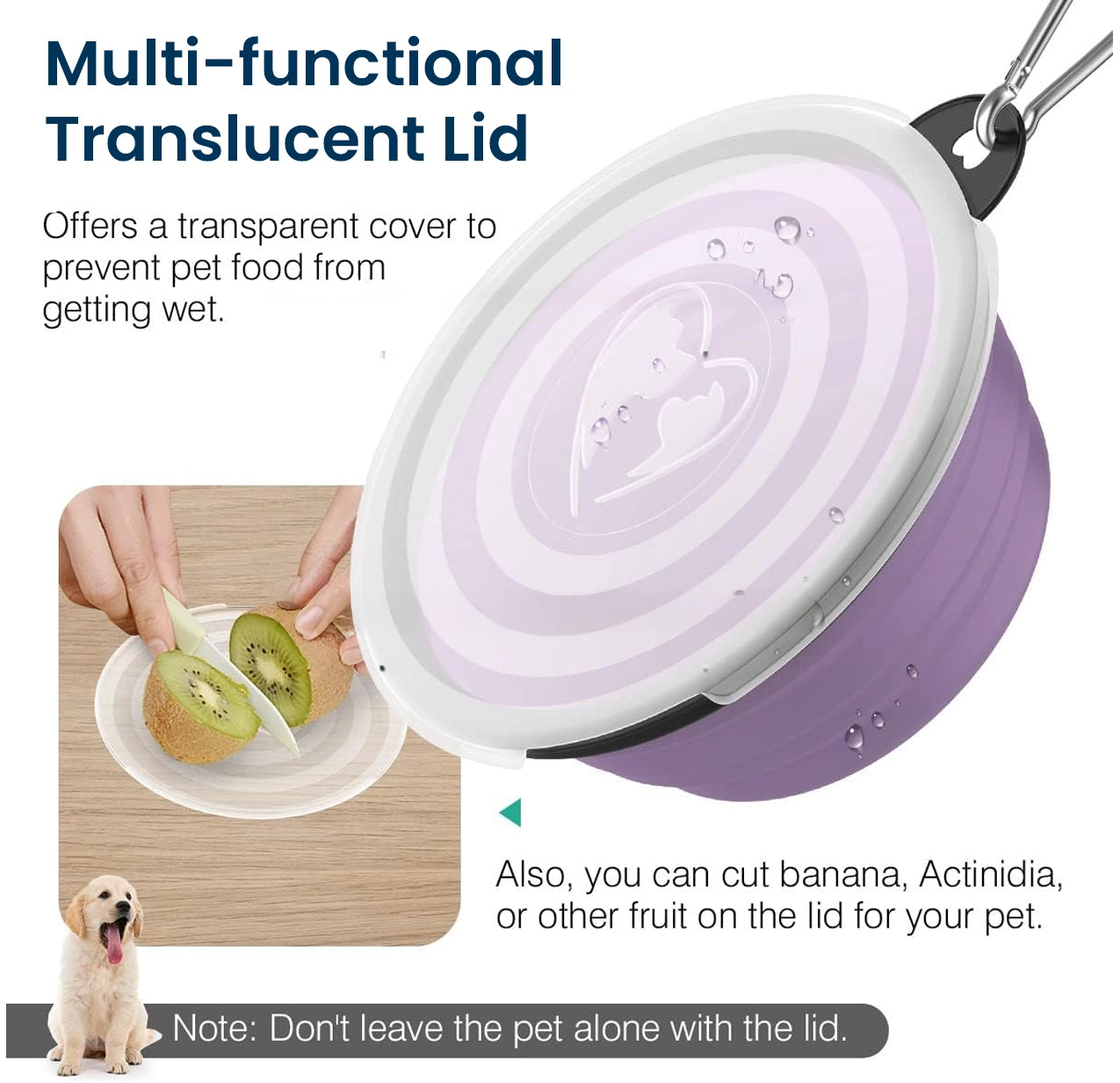 Tappwoo Travel Feed & Water Bowls for Dogs & Cats